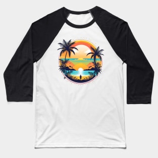 Beach Summer Vibes Baseball T-Shirt